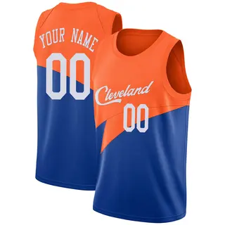 Men's Custom Cleveland Cavaliers Blue 2018/19 Jersey - City Edition - Swingman