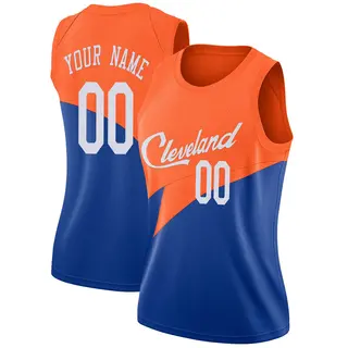 Women's Custom Cleveland Cavaliers Blue 2018/19 Jersey - City Edition - Swingman