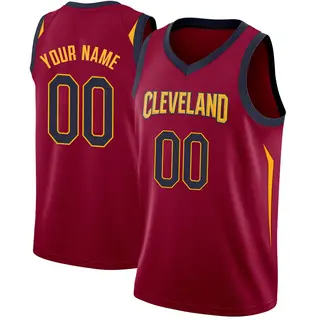 Youth Custom Cleveland Cavaliers Maroon Jersey - Icon Edition - Swingman